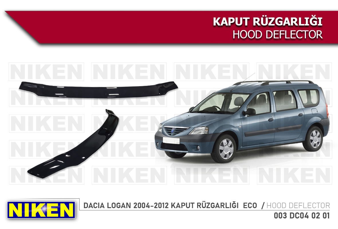 Dacia logan kaput koruyucu rüzgarlığı deflektör 2004 / 2012