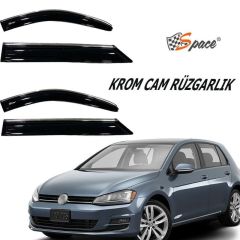 Volkswagen Golf 6 Krom cam rüzgarlığı 1.2mm   2009 4'lü / CARU445