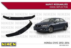 Honda civic fb7 uyumlu kaput rüzgarlığı koruyucu 2012 / 2014