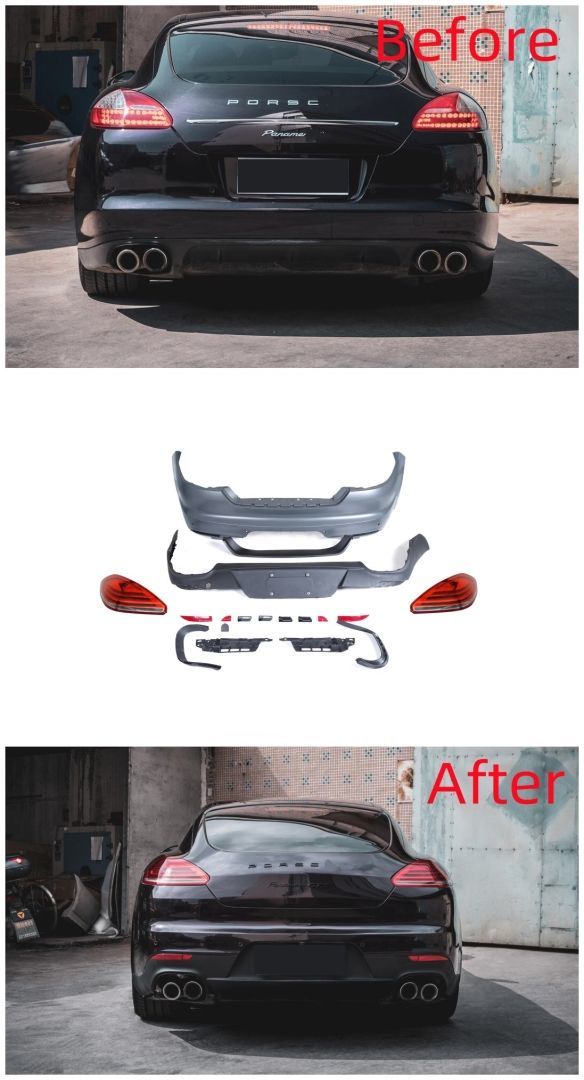 Porsche panamera arka tampon ve stop lambası facelift model 2011 / 2013