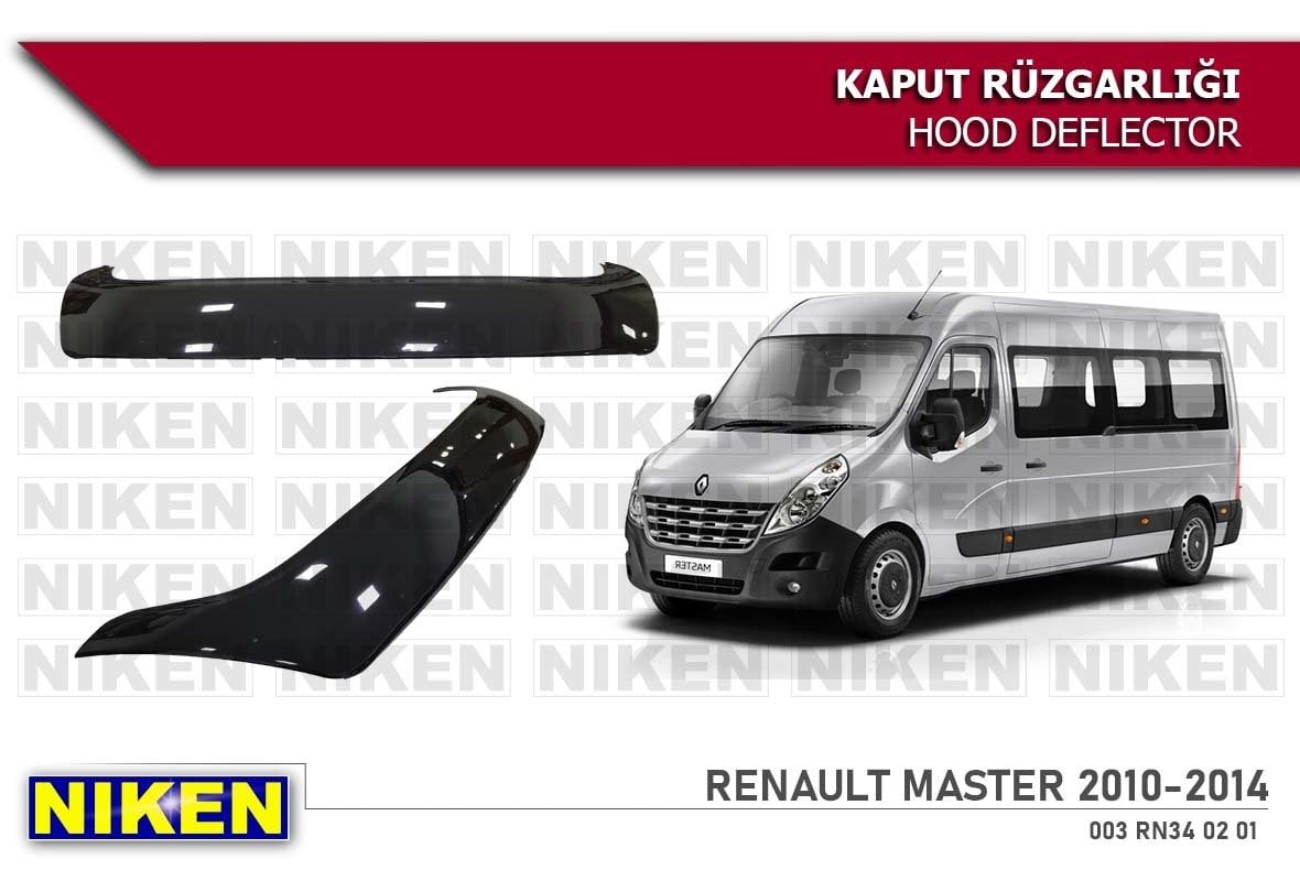 Renault master kaput rüzgarlığı koruyucu 2010 / 2014