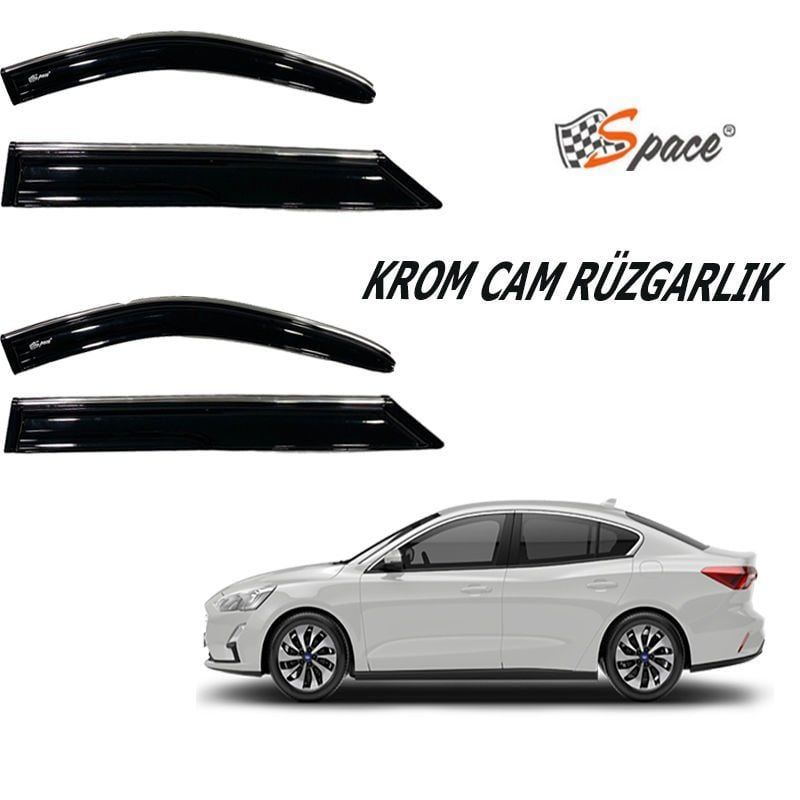 Ford Focus Krom cam rüzgarlığı  2019-2021/ CARU419