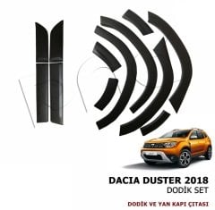 Dacia duster dodik çamurluk kaplama kapı çıtası bantı takımı 2018+