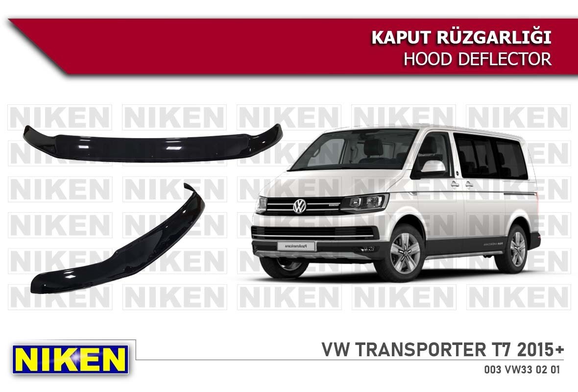 Vw transporter t7 kaput rüzgarlığı koruyucu 2015+