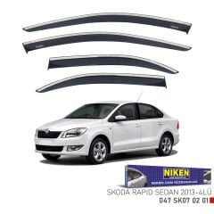 Skoda rapid sedan cam rüzgarlığı kromlu 2013+ niken