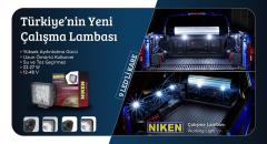 Çalışma lambası ledli yuvarlak 22-27w 9 ledli niken eco