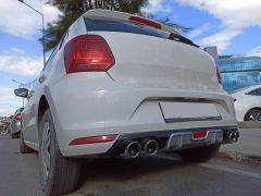 Vw polo 6r arka tampon difüzörü 4 çıkış 2009+