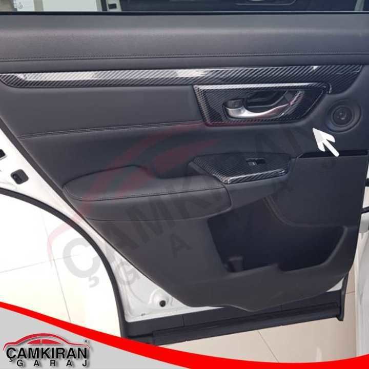 Honda crv uyumlu kapı iç açma kolu karbon 2018+