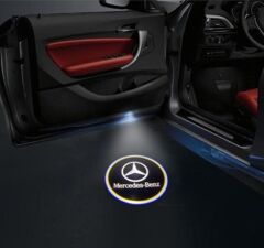 Mercedes w176 kapı altı ışık lazer led logo hoşgeldin aydınlatması