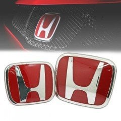 Honda civic fb7 ön panjur logosu arması kırmızı logo 2012 / 2016