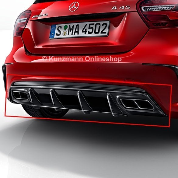 Mercedes w176 a45 amg difüzör ve egzoz uçları 2016+ a serisi