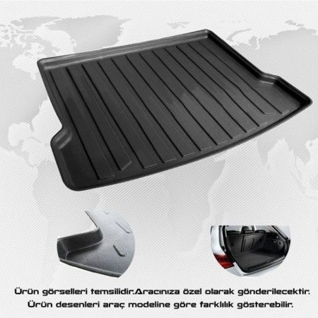 Citroen c4 grand picasso 7 koltuk bagaj havuzu paspası 2006-2013 Rizline