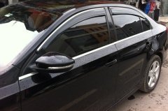 Vw jetta cam rüzgarlığı krom çıtalı 2011+