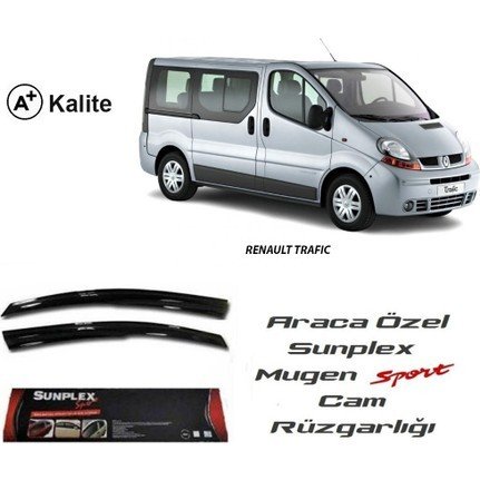 Renault trafic cam rüzgarlığı mugen tip sunplex 2003 / 2014