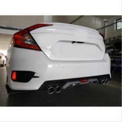 Honda civic fc5 arka tampon difüzörü 4 çıkış 2016 / 2020