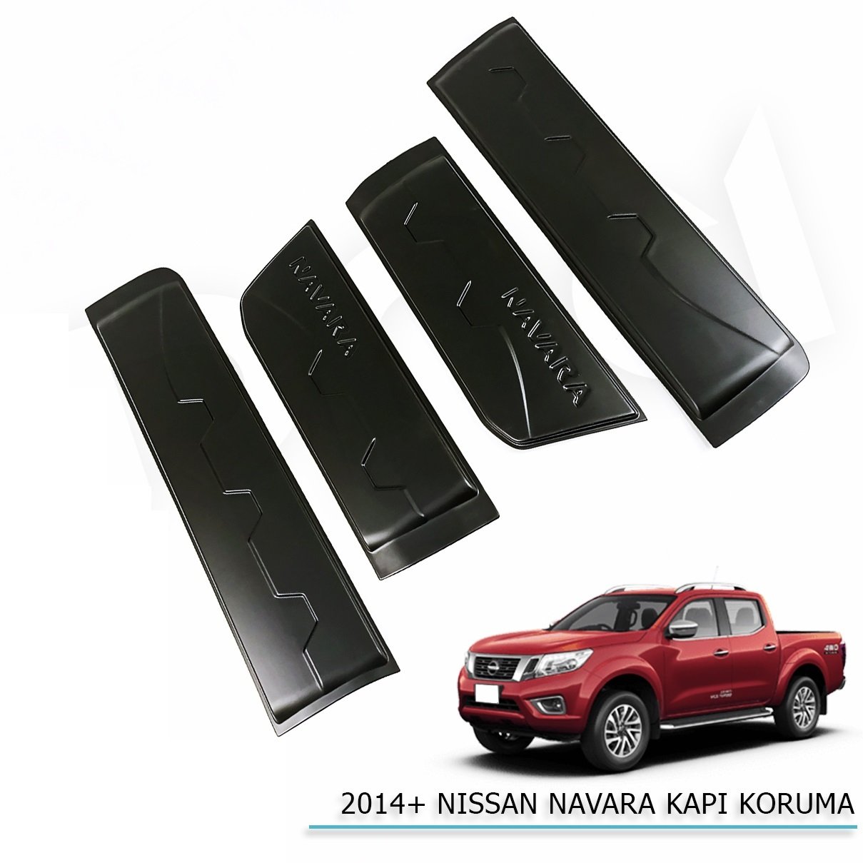 Nissan navara kapı bandı gövde koruma kaplaması siyah 2016+