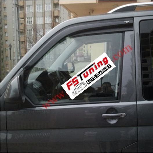 Vw transporter t5 cam rüzgarlığı 2'li sunplex