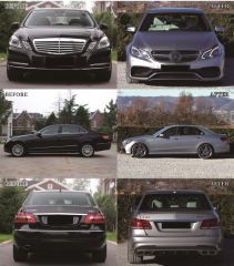 Mercedes w212 e63 facelift dönüşüm body kit seti 2007 / 2012