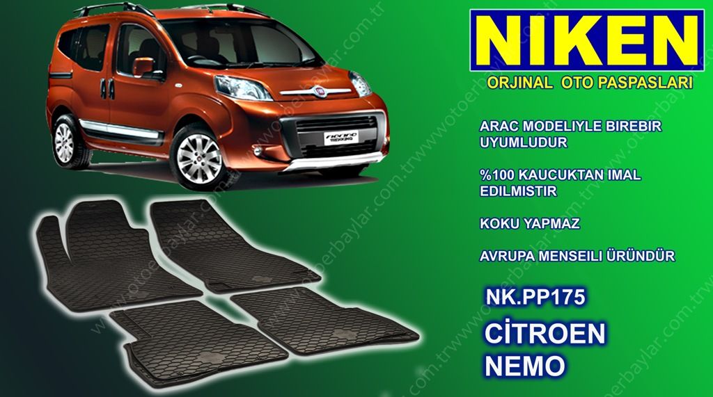 Citroen nemo paspas kauçuk oem germany