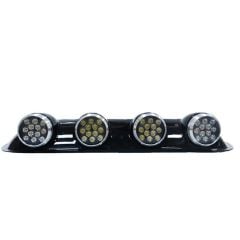 Space Offroad Sis Lambası 12x4 Led Yuvarlak Siyah /LASS243