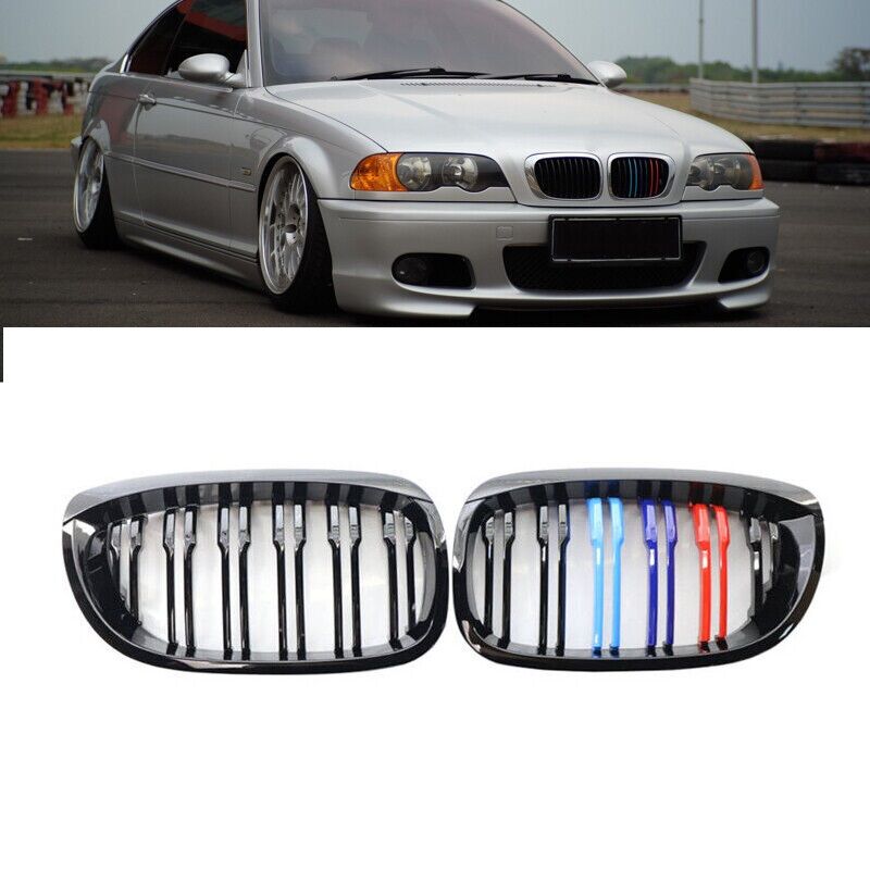 Bmw e46 lci coupe m3 ön böbrek panjur 2 kapı m şerit 2001 / 2005