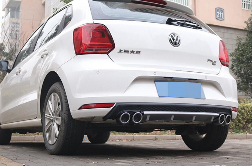 Vw polo 6r arka tampon difüzörü plastik 4 çıkış 2009 / 2015