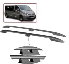 Renault trafic tavan çıtası port bagaj taşıyıcı kısa siyah 2001 / 2014