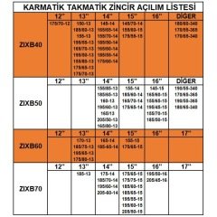 Takmatik kar patinaj zinciri 225x60x16 grup:10 space