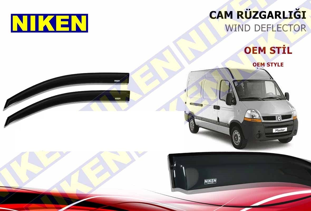 Renault Master cam rüzgarlığı 1998 -2010 niken 2'li