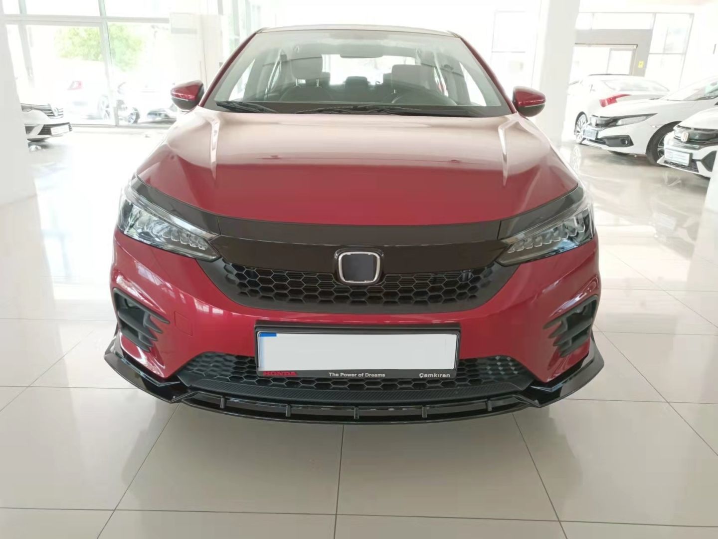 Honda city için uyumlu rs ön lip piano black 2020+