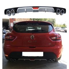 Renault clio 4 difüzör arka tampon eki 4 egzoz çıkışlı