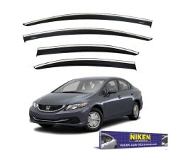 Honda civic fb7 uyumlu cam rüzgarlığı kromlu 2012+ niken