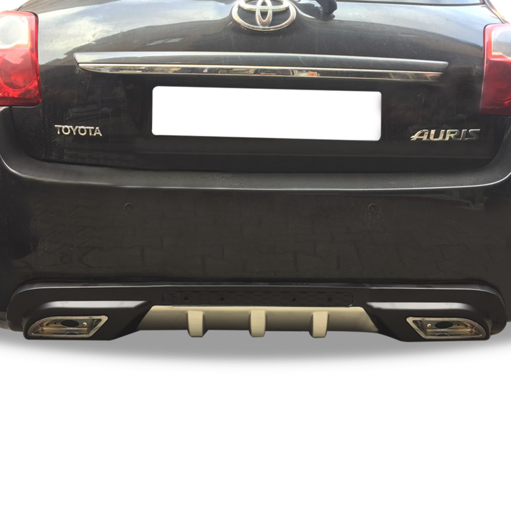 Toyota auris difüzör arka tampon çift çıkış egzoz gri 2007+