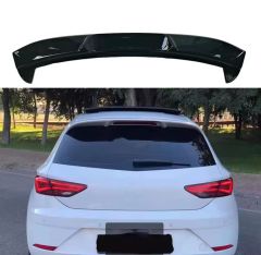 Seat leon bagaj üstü  spoiler siyah boyalı plastik 2013+