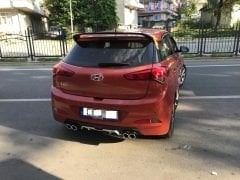 Hyundai i20 difüzör arka tampon dört çıkış egzoz 2015 / 2018