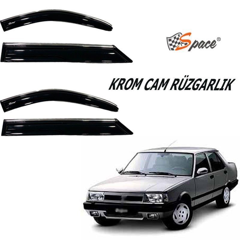 Tofaş -Doğan-Kartal-Şahin Krom cam rüzgarlığı 1.2mm  4'lü / CARU435