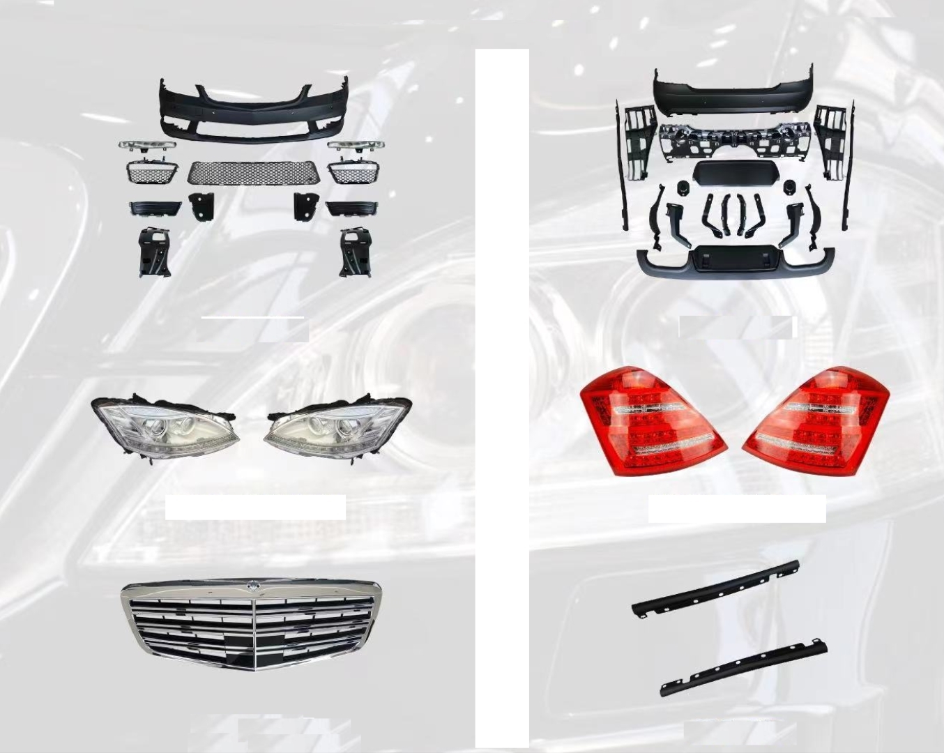Mercedes w221 s63 s65 body kit full set