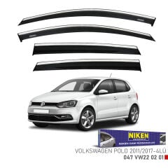 Vw polo 6r cam rüzgarlığı kromlu 2009 / 2017 niken