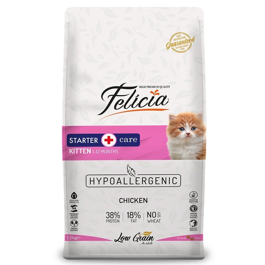 Felicia Az Tahıllı 12 Kg Yavru Tavuklu HypoAllergenic Kedi Maması