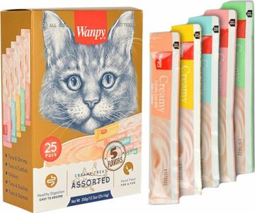 WANPY Karışık Sıvı Kedi Ödülü 25x14gr