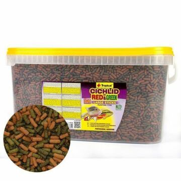 TROPICAL Cichlid Red Green Sticks Medium 1000 GR