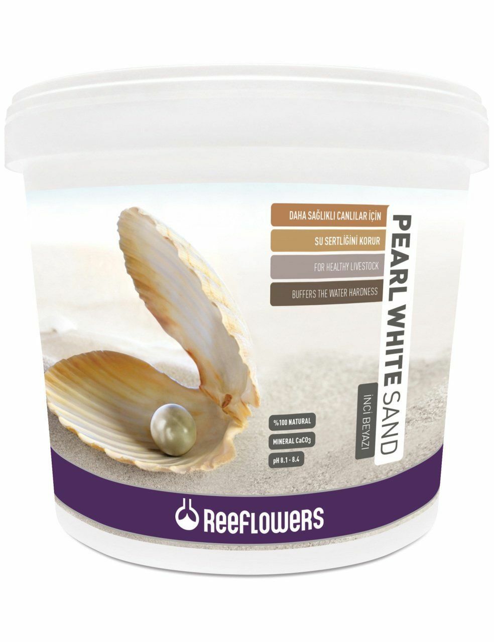 REEFLOWERS Pearl White Sand (1 - 1.5 MM) 25 KG