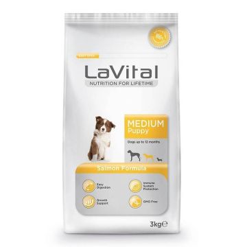 La Vital Medium Puppy Somonlu 3 kg Orta Irk Yavru Köpek Maması