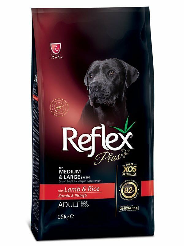 REFLEX Plus Orta ve Büyük Irk Yetişkin Köpek Maması 15 kg