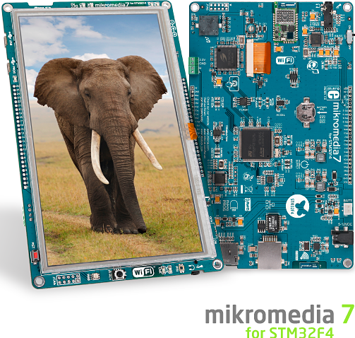 Mikromedia 7 FOR STM32F4