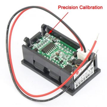 5.0-120VDC Panel Tipi Voltmetre Kırmızı