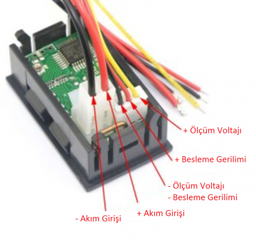 0-100VDC / 0-10ADC VOLMETRE/AMPERMETRE