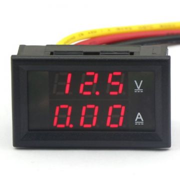 4.50-30.0VDC 10A Voltmetre / Ampermetre