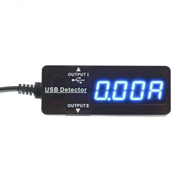 USB Şarj Adaptörü 1 Giriş 2 Çıkış USB Bağlantılı USB Voltaj ve Akım Ölçer