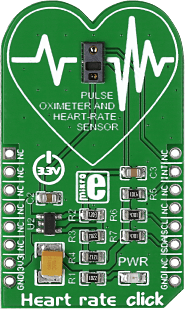 HEART RATE Click   Oksimetre ve Nabız Sensörü Kartı